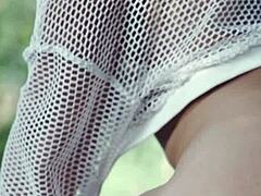 - claudia bavel compilation - striptease videos and outdoor masturbation with big tits brunette amateur solo dildo fingering in tight lingerie thong. she teases in heels with natural tits close-up jerk off instructions.