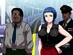 in this game, a remote controls the maid beauty with bigboobs in part 01