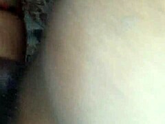 Intense passion with massive black cock pounding tattooed ebony ass