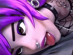 Phaedra Fucked by Monster Cock in Sexy Cumshot and Moaning Ass Action with 3D Porn Details