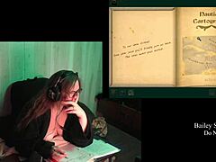 Brunette bbw with big natural tits and long hair plays naked through haunting of castle malloy in part five with tattoo details