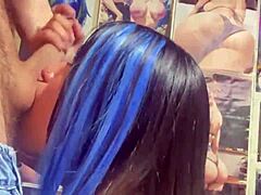 chica universitaria mamando verga... follada por la boca colombiana, wet and wild like