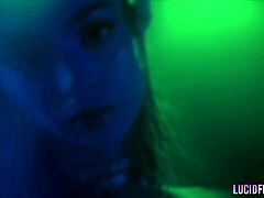 tiny molly little rides muscular stud in lucidflix luminati scene!