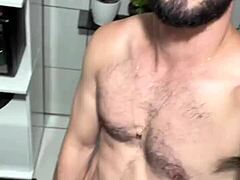 so there i was, chilling at home and decided to jerk off with this brazilian bodybuilder vibe in a solo masturbation session