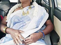 Hey, check out this desi bhabi getting dirty in car sex with husband's brother and telugu talks