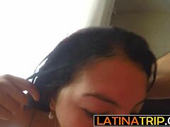 Bold Amateur Colombian Teen Katerina Takes Big Cock Deepthroat from Boyfriend