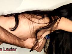 i uh as big boobs indian stepmom in saree get rough fucked by stepson outdoors... huge cock doggystyle hardcore with cumshot and deepthroat in hindi audio!!