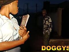 I start moaning loud as my boss bangs me hard with his monster cock in group blowbang. Wet mature chubby beauty squirts and cums from huge dick licking and fingering while drunk