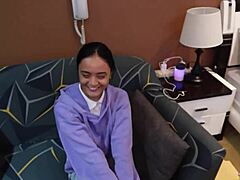 Skinny Pale Pinay Teen 18+ Rides Monster Cock Hard In Trikepatrol Action!