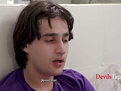 Hey stepson, you gotta eat my big tits milf pussy instead of fapping all day, okay?