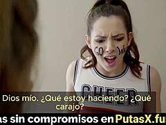 bff catches stepbro secretly creaming inside his skinny spanish not-sister's tight pussy