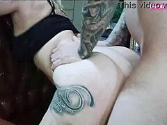 hey tattooed blonde hottie, why do you love getting fucked rough doggystyle with slaps?