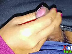 German teen gives handjob and sex to Asian friend in homemade couple video