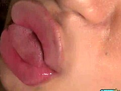 Squirting asian babe takes merciless dicking in doggystyle and cowgirl. Passionate kisses make her small tits bounce while creampie fills her wet pussy.