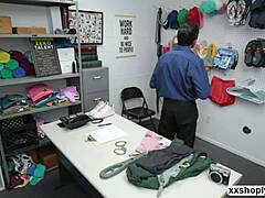 Shoplifter Emma Helps Lp Satisfy Needs With Teen Blonde Pov Blowjob In Office