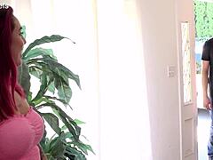 Chubby hottie Kendra Lee Ryan with big tits and hairy pussy bangs roommate in dorm doggystyle