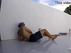 a madame quebrou o pau na obra com boquete e anal amador 😏