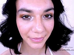 teen brunette model endures hard fucking during intense modeling audition with daddy