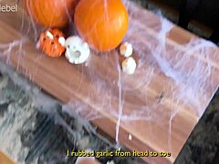 Hey, I just fucked this sexy girl dressed up for Halloween, spanking her cute ass and licking her small tits