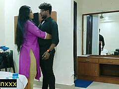 Indian hot housewife gets rough doggystyle sex with clear hindi audio