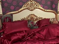 Tia Lane and Alicia Rhodes dive into ass licking with fingering in a lesbian scene featuring stockings, fishnets, and heels