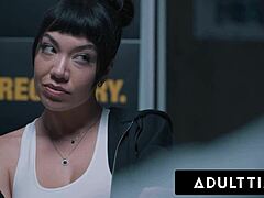 hey, check out this sex addict teen getting fisted and double penetrated in rough gangbang