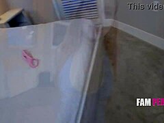 That tiny stepsister rides in POV cowgirl style super eager for taboo fucking