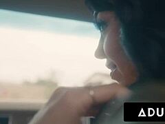 Hey, watch this big titty slut get pounded doggystyle in parking lot while cuck husband stares!