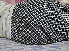 Desi housewife strips naked for hot sex with her big ass bouncing.