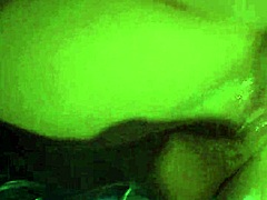 Avy Scott bends over for doggy style pounding until the mechanic covers her shaved pussy in cum.