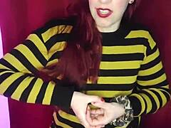 Your stepsister gets turned on by your nudes and comes for you with her ass plug in roleplay argentina p1