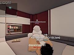 Horny man fucks and creampies me hard in Roblox condo game sex.