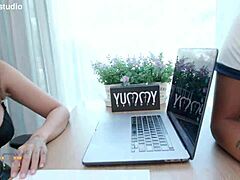 Sexy Teacher Vitoria Beatriz Guides Student Ob Slave Nat into Double Anal and Piss Drinking