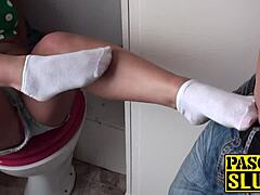 i love getting drilled hard as a submissive british slut in bondage