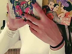 Girlfriend Forgot Wearing Bra During a Party with Friends and Natural Tits Exposed