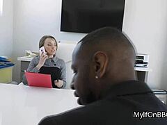 hey, i'm pounding this big tit future boss with my massive black cock – titty fuck action incoming! 🔥