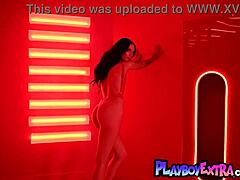 Skinny Teen 18+ Diva Ashlyn Chere Flashes Sexy Pierced Nipples And Strips Naked In Solo Striptease