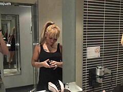 Sabrina Moon chilena espacial with blonde blowjob and dildo spitting