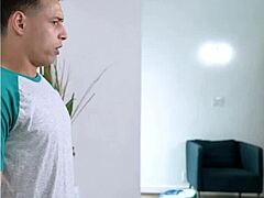 Horny stepmom demands her stepson's big dick deep in her tight ass for rough anal.