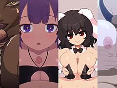 oh wow, these big juicy tits in titty fuck action with cumshot from blonde sexy babe in cartoon hmv