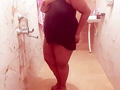 Sneaky Horny Milf Showing Her Big Tits