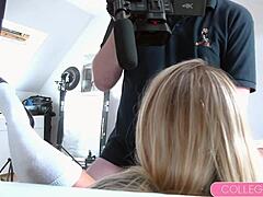 Coed Babe Christen Courtney Fucks Hard In Her School Girl Uniform!