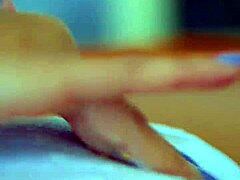 I feel my pink pussy overflowing with creamy juices as I self-pleasure to climax, this desi beauty's petite body shaking in orgasm