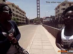 We're black lesbians making out sexy in the shower after shopping.