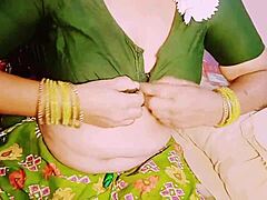 Indian maid with big boobs in saree gets fucked by house owner, dirty talk included 😈