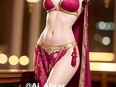 It was just another day when the cute aunt started her mesmerizing belly dance in traditional style