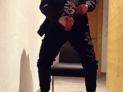 Detailed Cumshot on Worn Sneaker