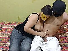 Step son roughly fucks French milf in ass and mouth with intense passion