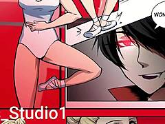 Vampire Girl Transforms into Sexy Rider with Big Ass Action