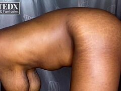 Busty African queen rides for creampie doggy 😍🍑🔥